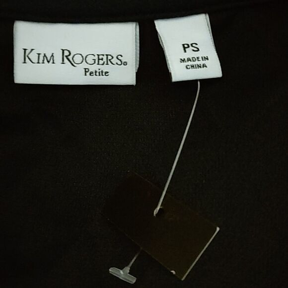 Kim Rogers Petite navy blue quilted zipper vest Sz SP NWOT - Picture 5 of 5